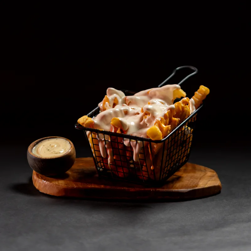 Frites fromagères